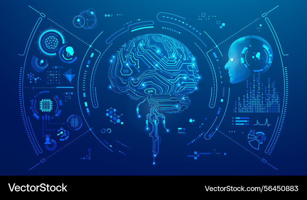 Braininterface Royalty Free Vector Image - VectorStock