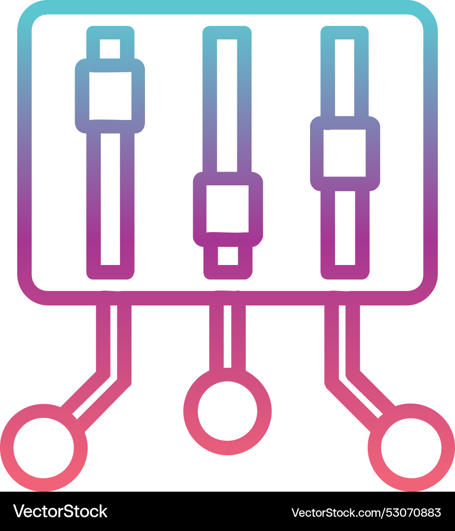 Control line gradient design Vector Image