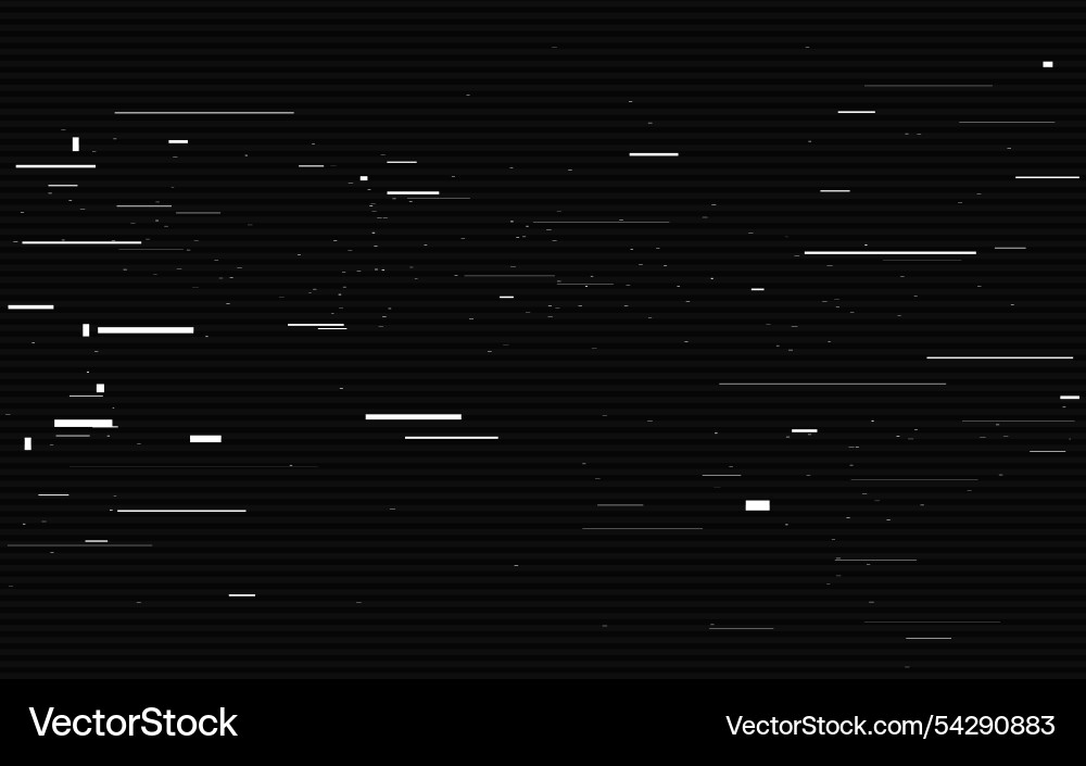 Glitch noise background retro video failure Glitch noise background retro video failure vector image