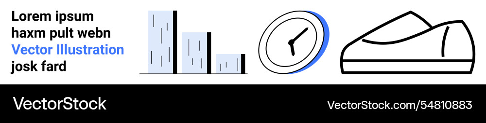 Minimalistic design featuring bar chart analog Minimalistic design featuring bar chart analog vector image