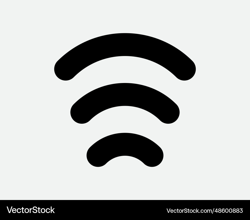 Network signal icon wifi data internet connection Vector Image