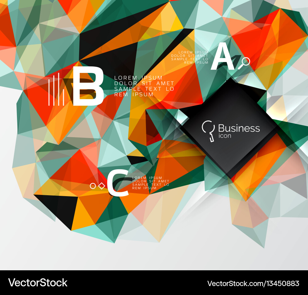 Polygonal triangle abstract background Polygonal triangle abstract background vector image