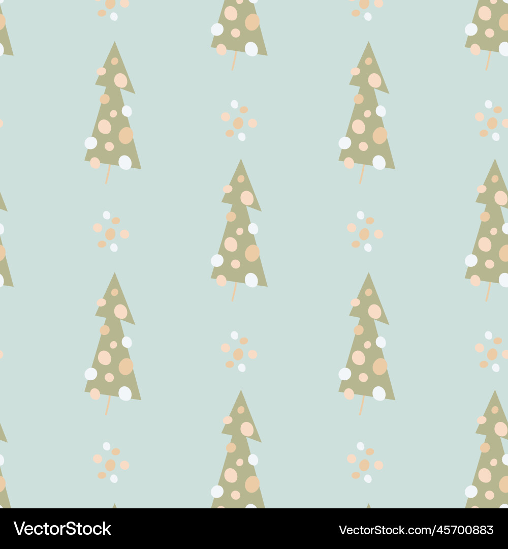 Seamless christmas pattern drawn in cartoon style Seamless christmas pattern drawn in cartoon style vector image