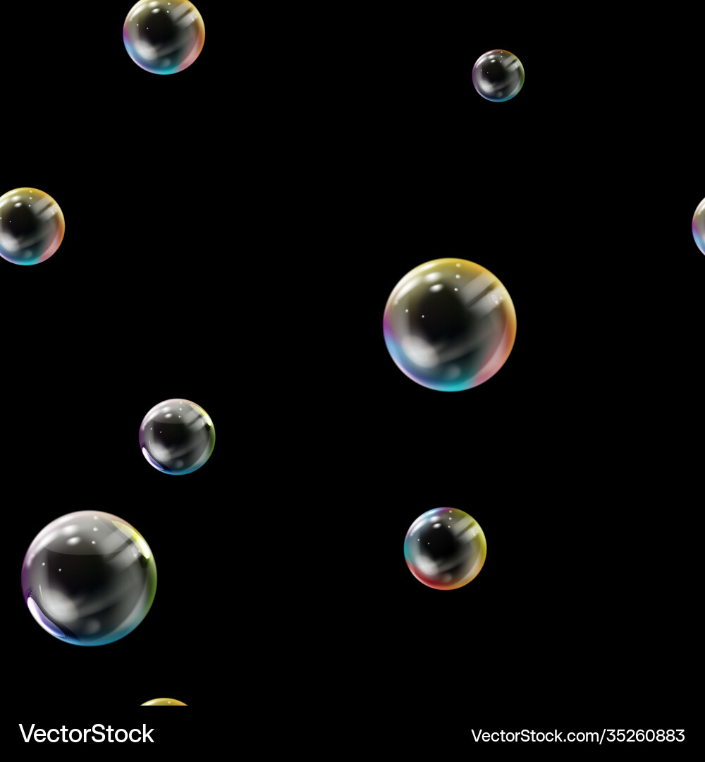 Seamless pattern with colored bubbles Seamless pattern with colored bubbles vector image