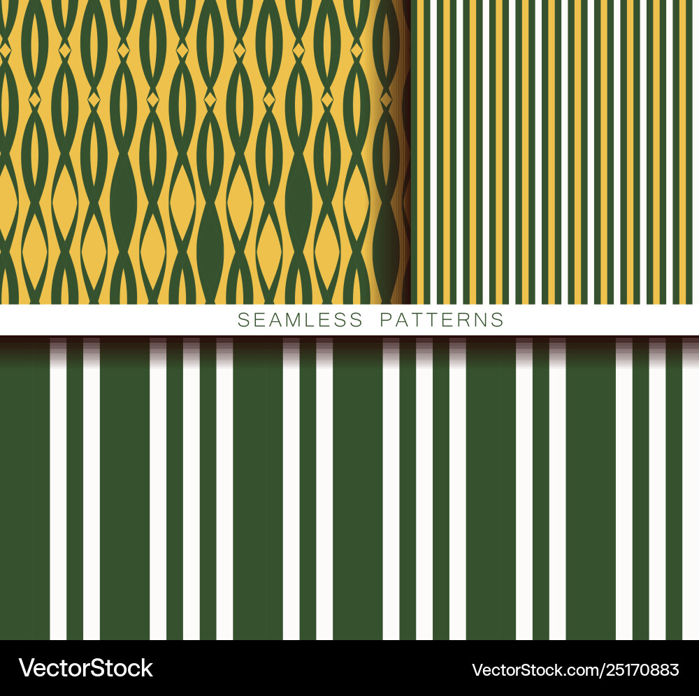 Set seamless patterns endless textures Vector Image