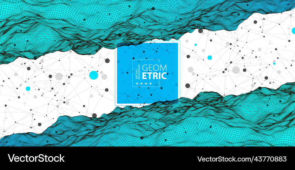 Wireframe background with plexus effect Wireframe background with plexus effect vector image