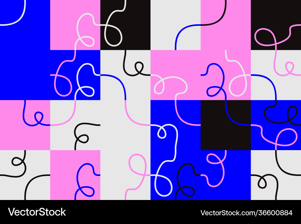Abstract linear pattern made with seamless thin vector image