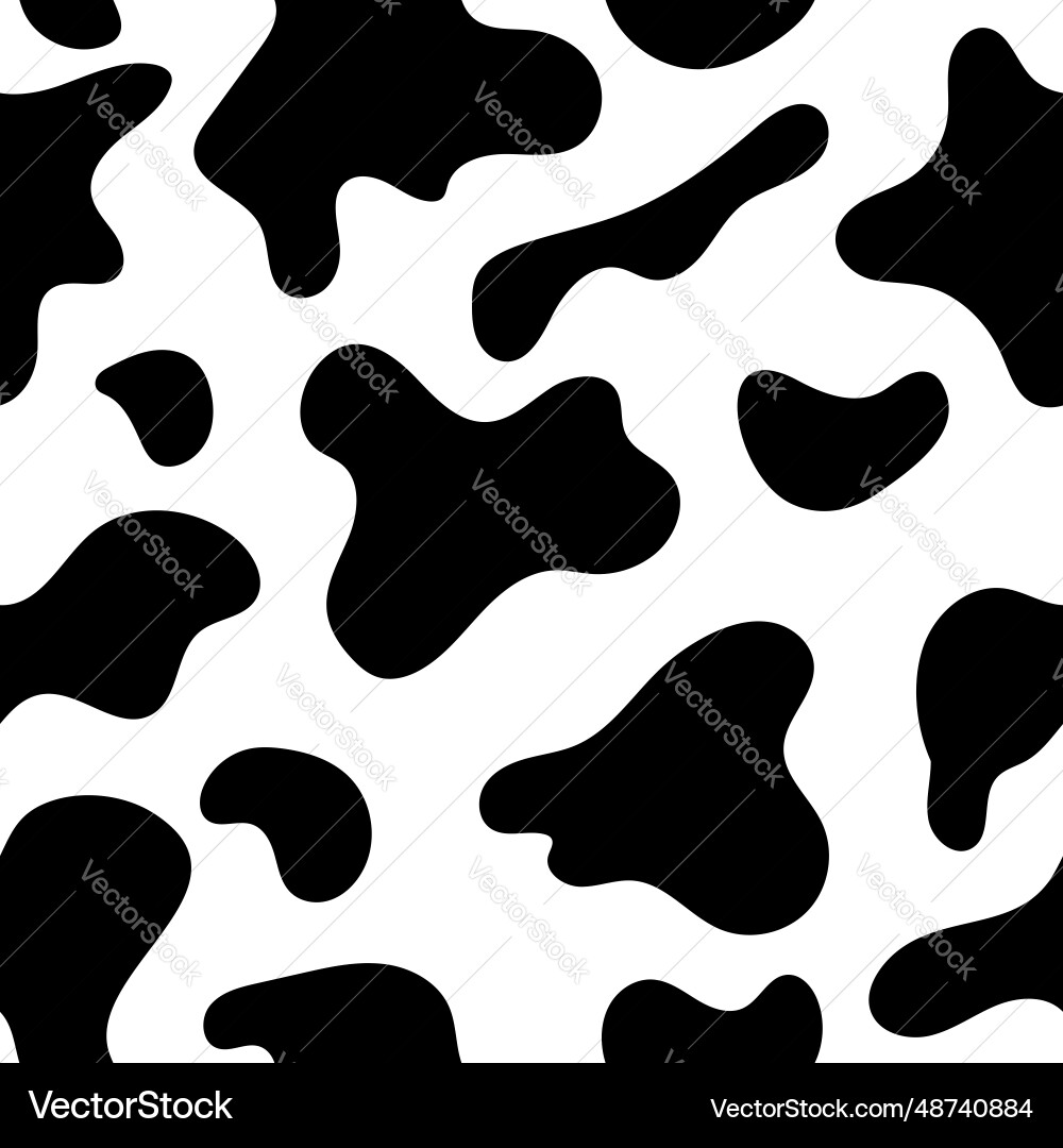 Cow Print Pattern vector image