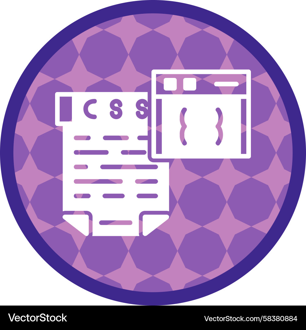 CSS Styling Icons Vector Image