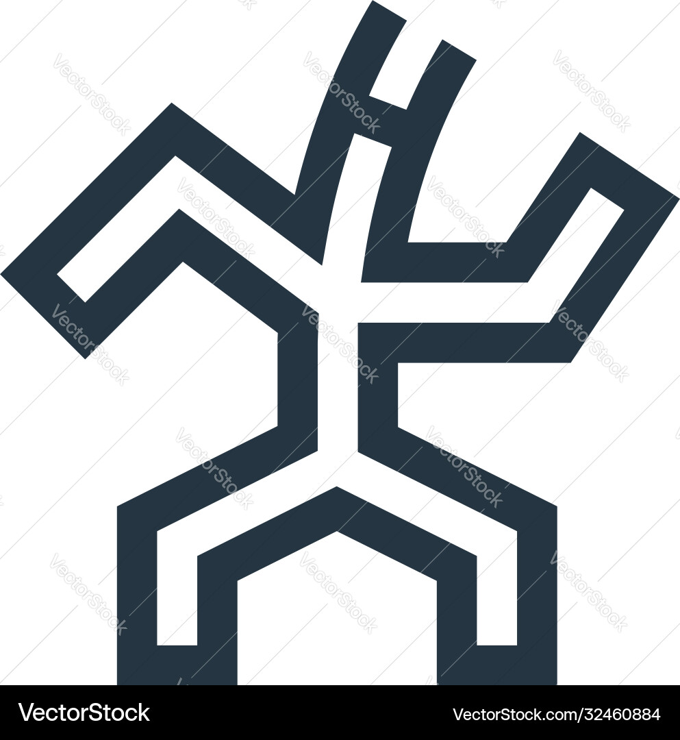 Puppet icon editable stroke linear Puppet icon editable stroke linear Vector Image