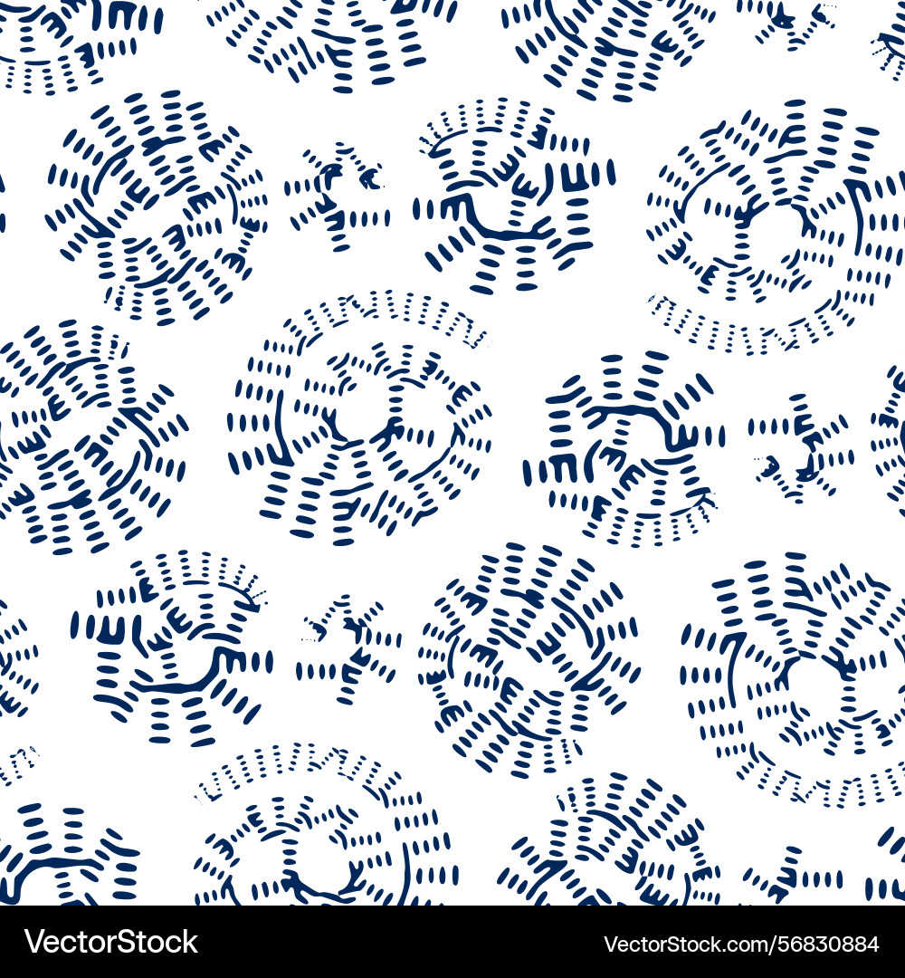 Seamless pattern with a simple abstract drawing Vector Image