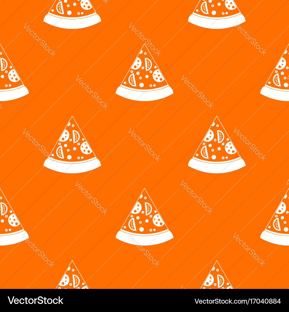 Slice of pizza pattern seamless Vector Image
