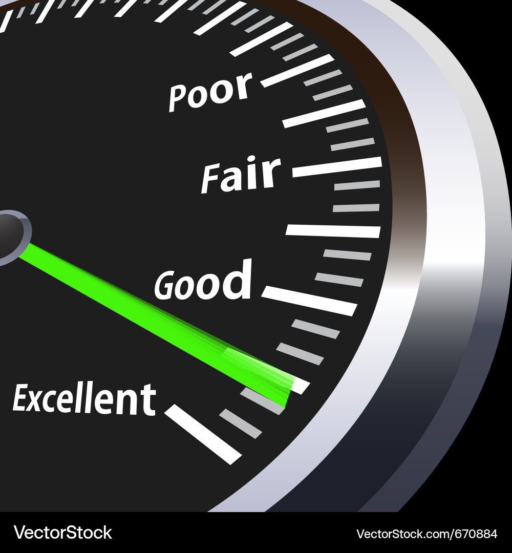 Speedometer Progress Tracker vector image