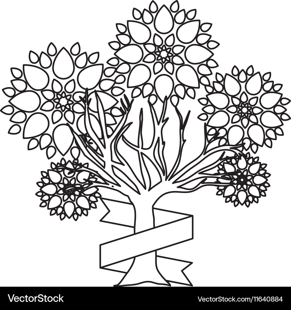 Tree abstract icon image Vector Image