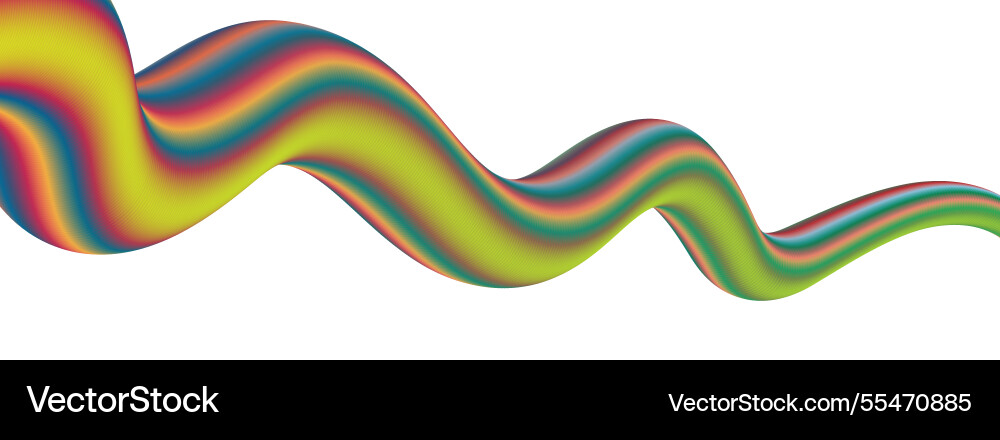 3d gradient line background a template vector image