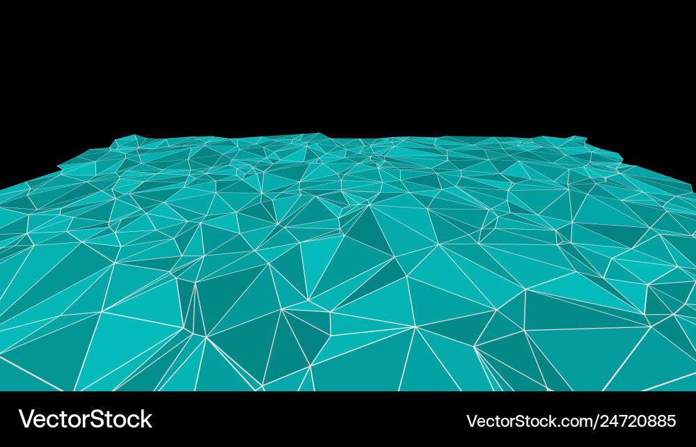Connected random size triangle shapes abstract Vector Image