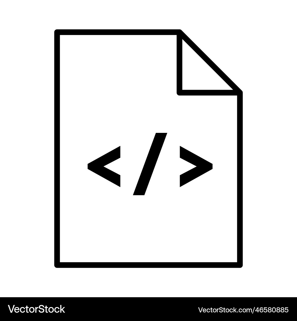 Einfache Programmierung Quellcode-Datei-Symbol Einfache Programmierung Quellcode-Datei-Symbol vektorbild