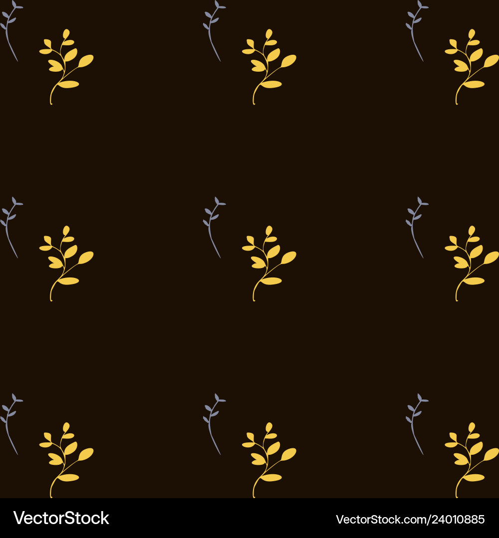 Leaves pattern endless background seamless vector image