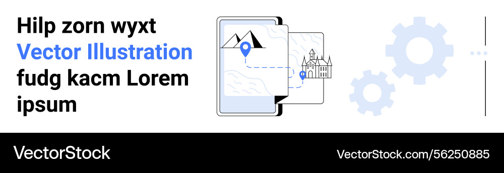 Mobile app navigation concept with map pin Mobile app navigation concept with map pin vector image