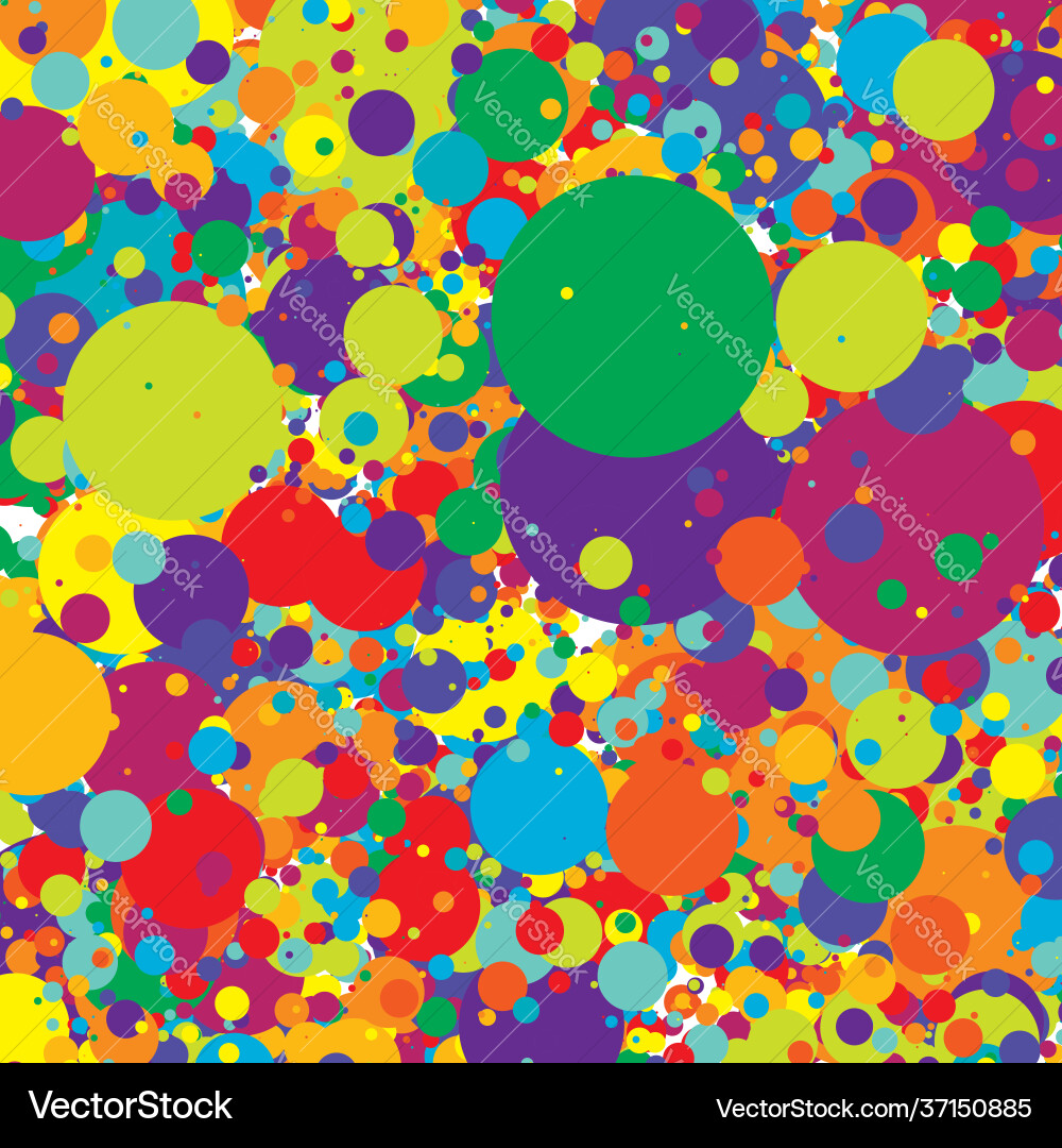 Overlapping dense random dots circles dotted Overlapping dense random dots circles dotted vector image