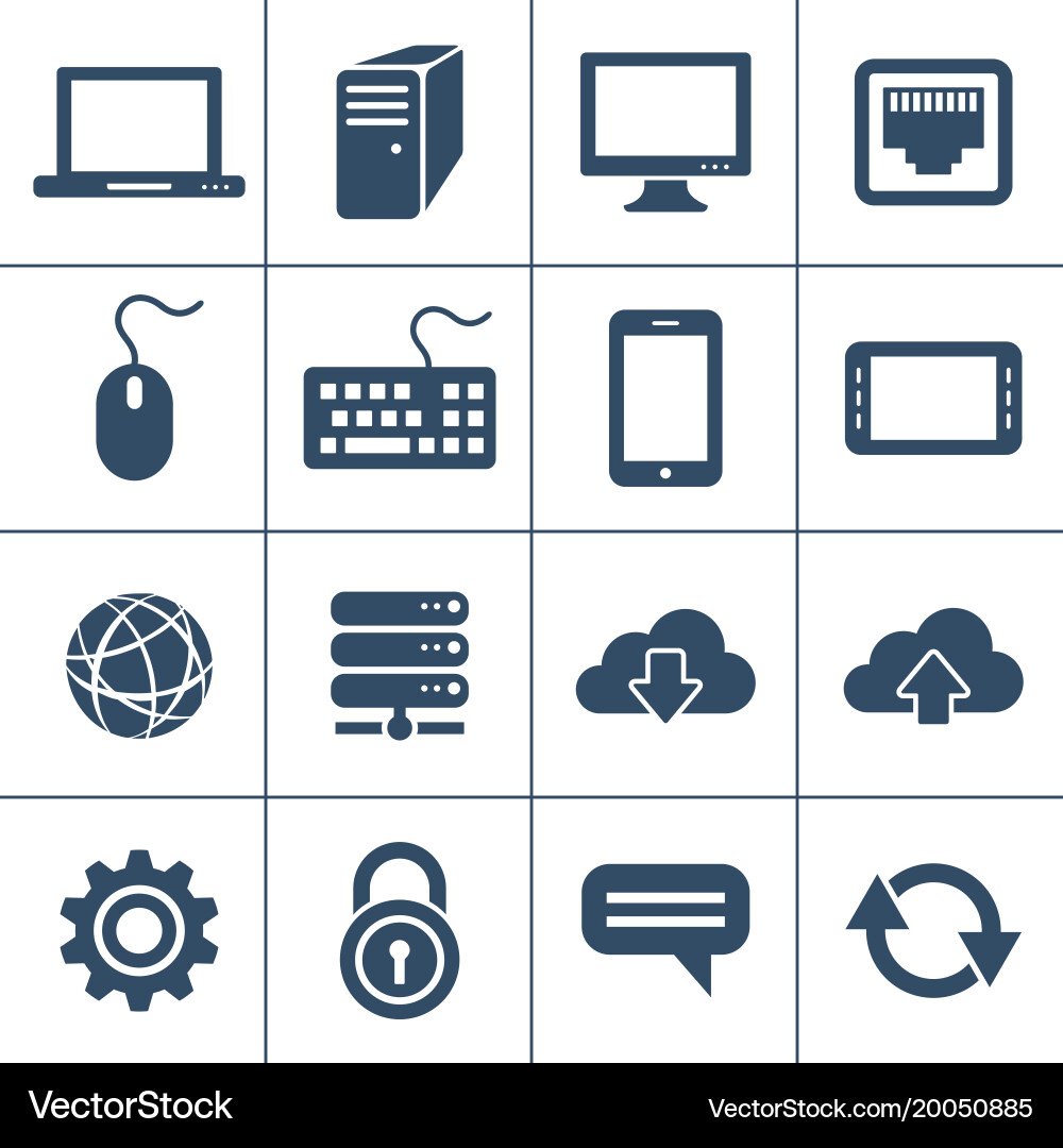 Personal computing devices vector image