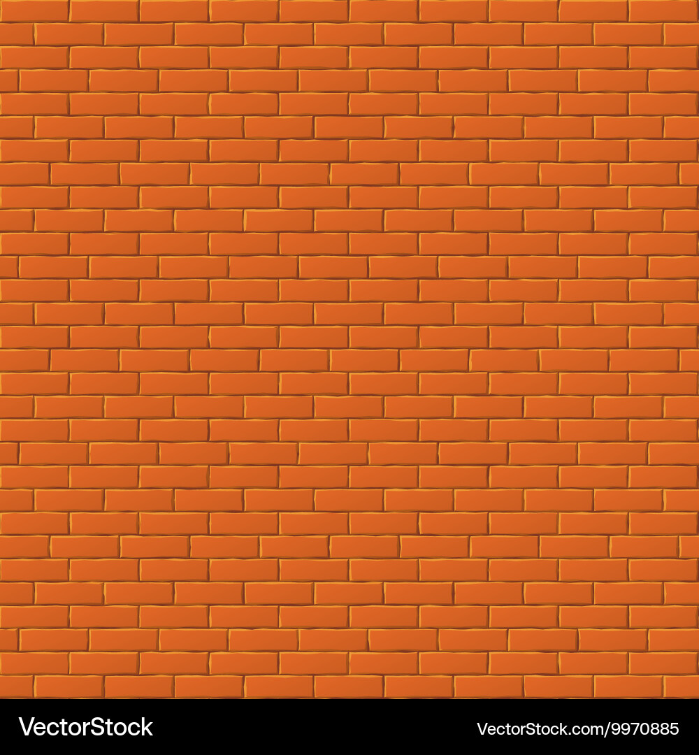 Red brick wall seamless background Royalty Free Vector Image