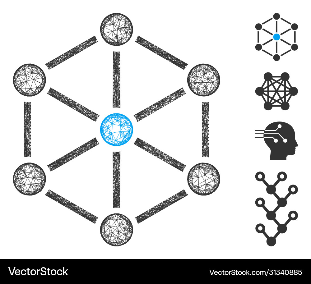 Structure web mesh Structure web mesh vector image
