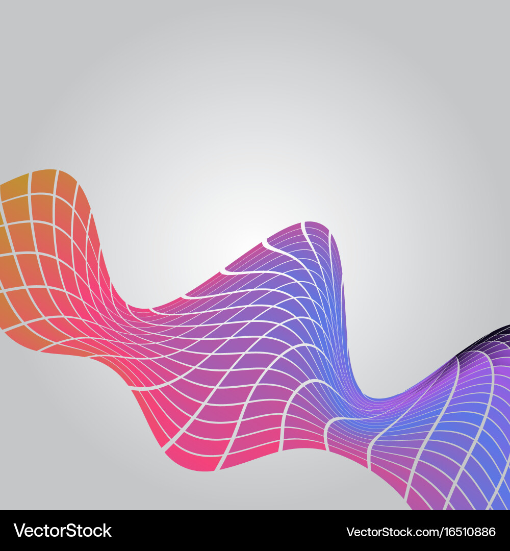 Abstract background with twisted squares vector image