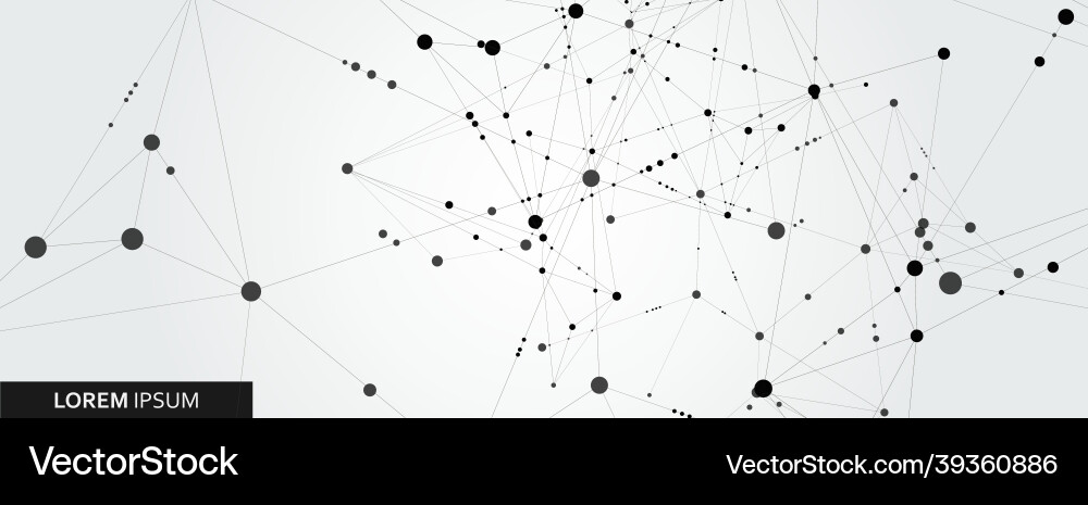 Abstract connection structure on banner template Abstract connection structure on banner template vector image
