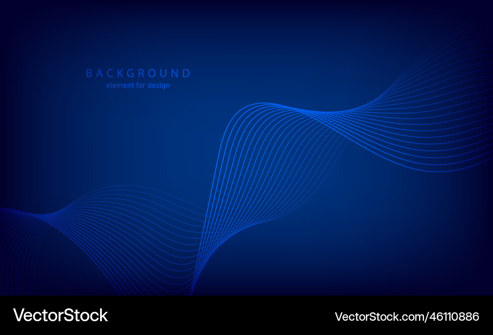 Abstract gradient background wave element Abstract gradient background wave element vector image