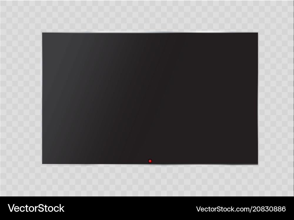 Empty LED Monitor Frame vector image