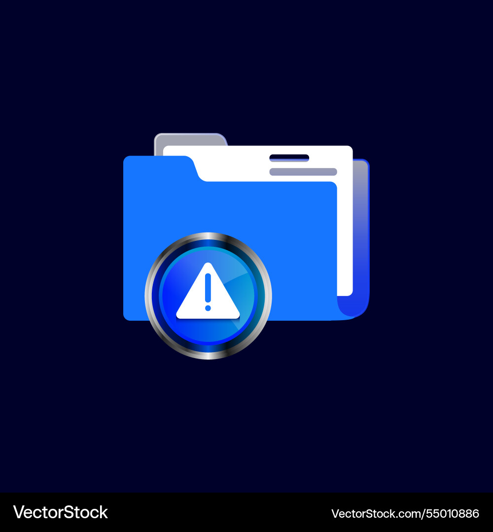Error folder concept design vector image