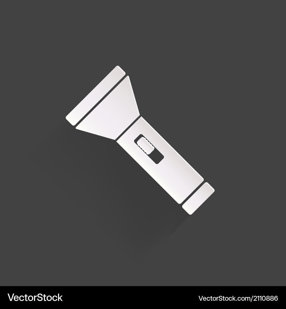 Flashlight Icon - Light Source vector image