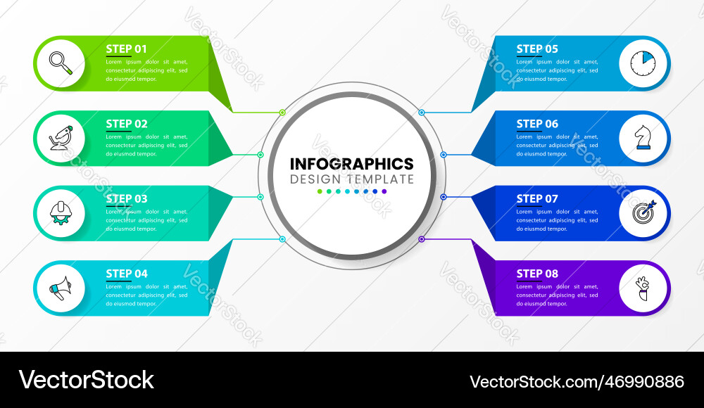 Infographic design template creative concept Infographic design template creative concept vector image