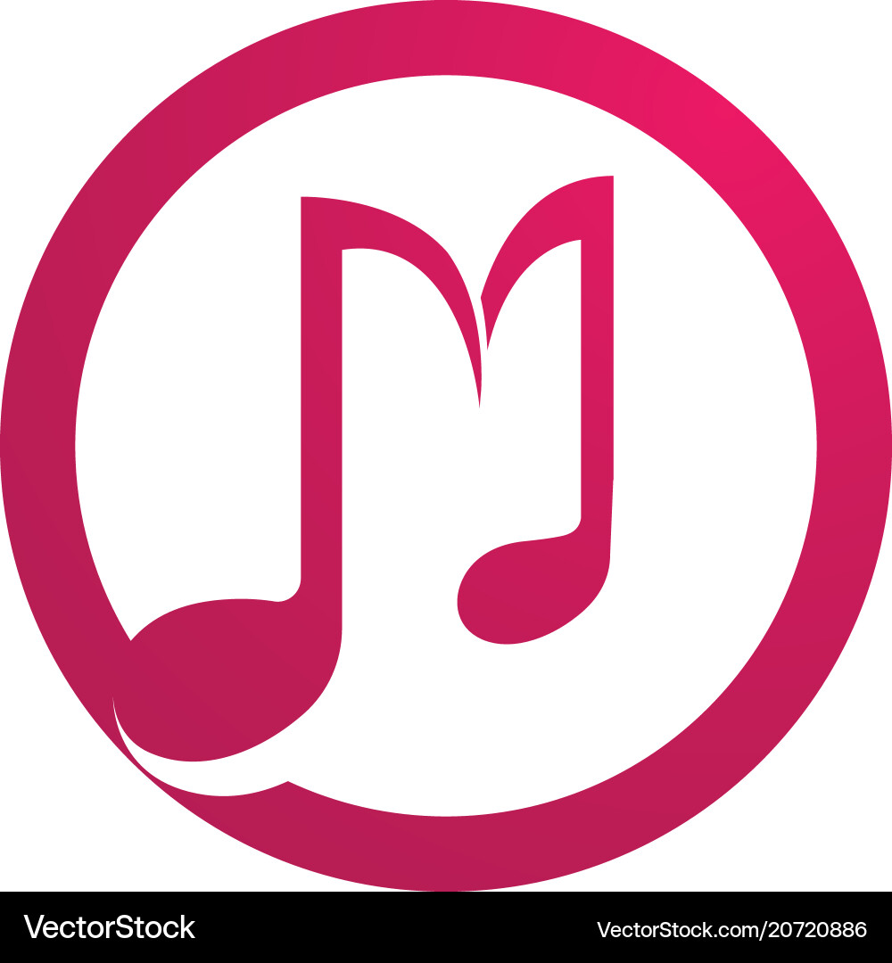 Musiknotiz Symbole Logo und Symbole Vorlage Musiknotiz Symbole Logo und Symbole Vorlage vektorbild