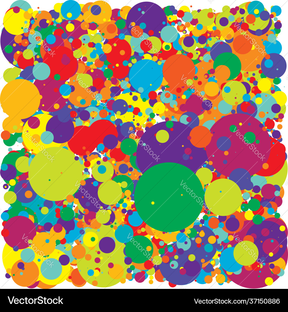 Overlapping dense random dots circles dotted Overlapping dense random dots circles dotted vector image