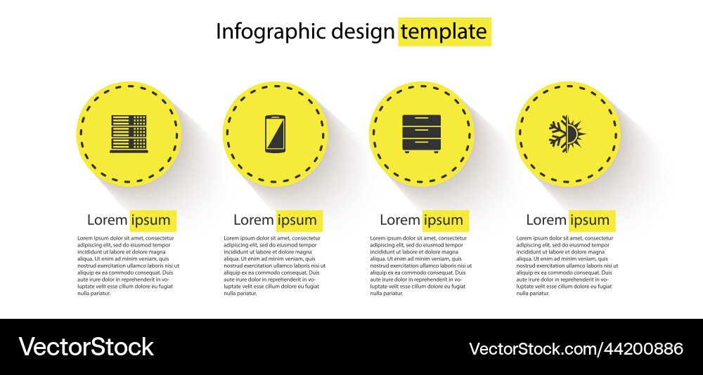 Set server data web hosting smartphone mobile Set server data web hosting smartphone mobile Vector Image