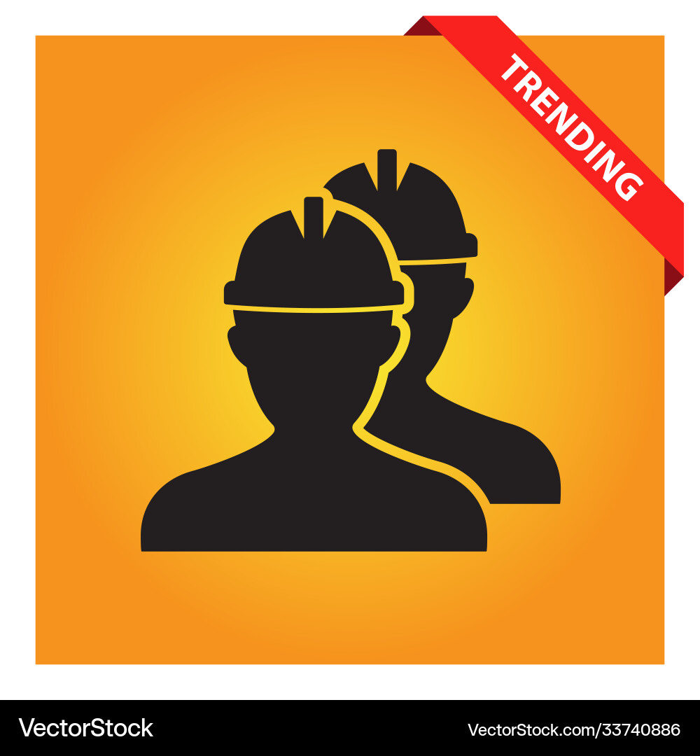 Workers icon for web and mobile vector image