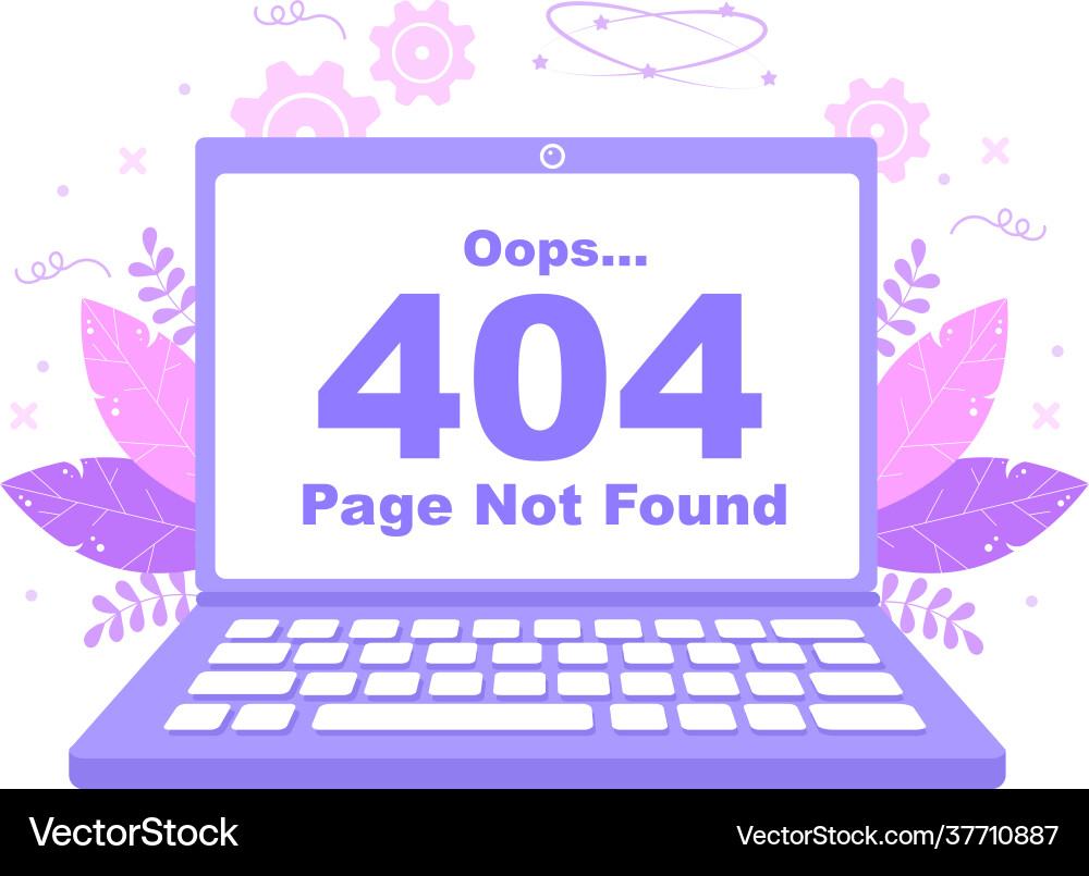 404 error and page not found lost connect 404 error and page not found lost connect vector image