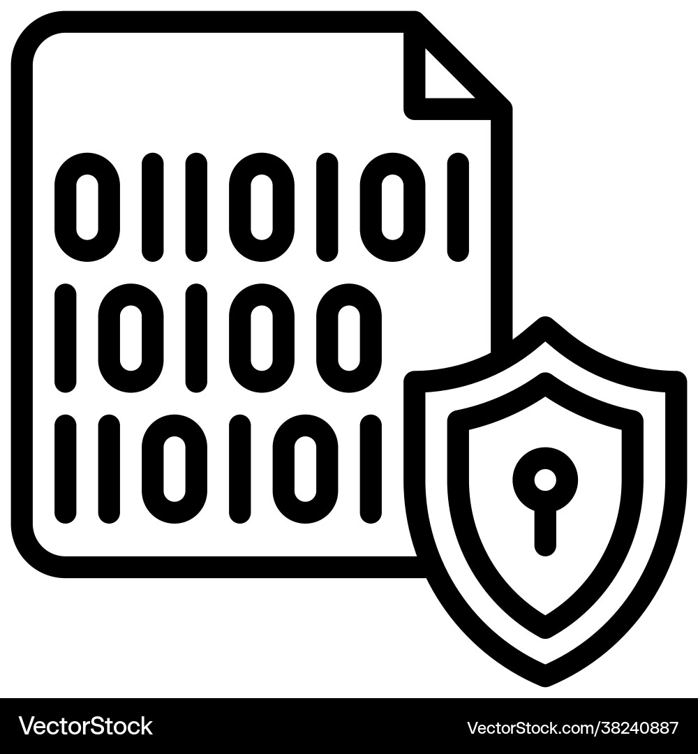 Binary encryption icon cryptocurrency related – Royalty-Free Vector |  VectorStock
