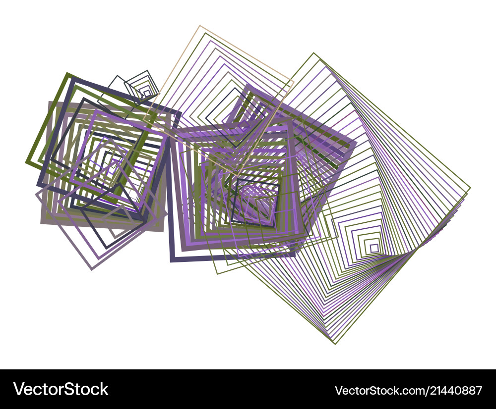 Color abstract square rectangle geometric pattern Vector Image