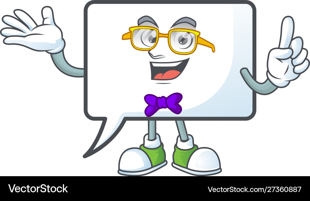 Geek rectangle bubble for comic column text Geek rectangle bubble for comic column text Vector Image