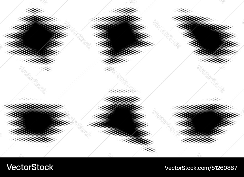Halftone hexagon pattern reprographic technique Halftone hexagon pattern reprographic technique vector image