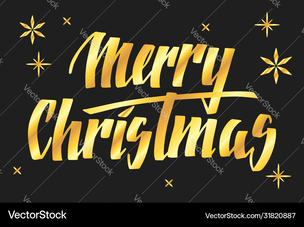Handwritten christmas greetings modern Handwritten christmas greetings modern vector image