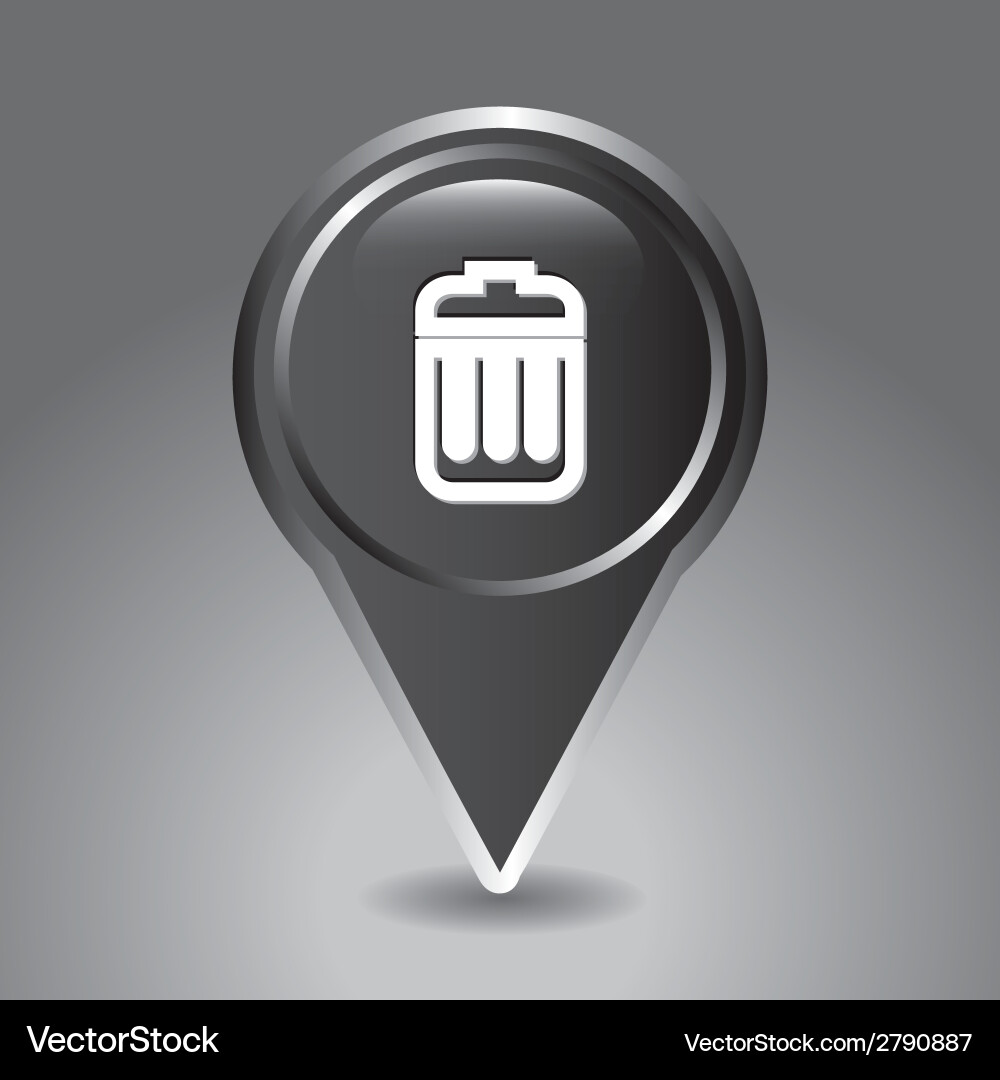 Pointer design over gray background vector image