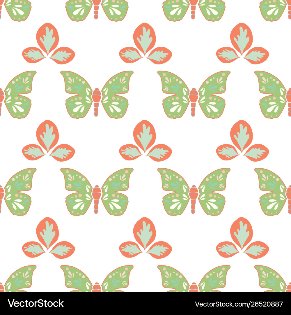 Repeat seamless pattern with leaves Repeat seamless pattern with leaves Vector Image
