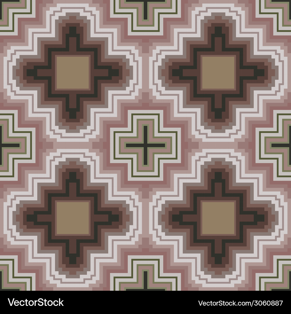 Seamless pattern in soft cocoa hues vector image