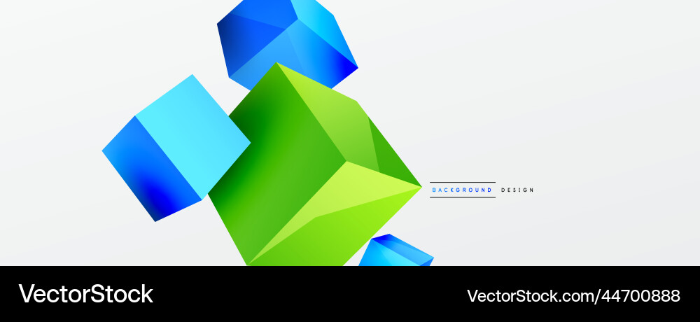 3d cubes abstract background composition 3d cubes abstract background composition vector image
