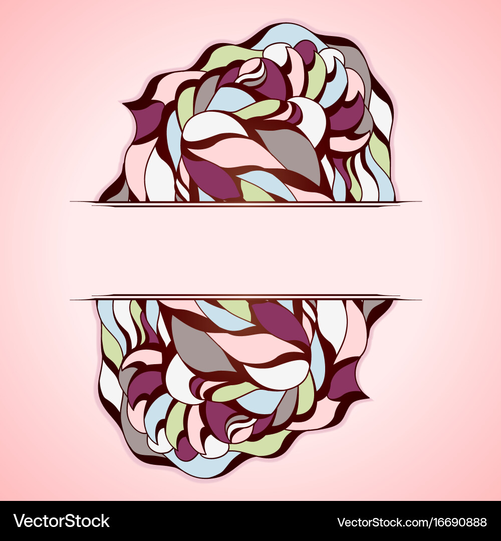 Abstract colorful frame vector image