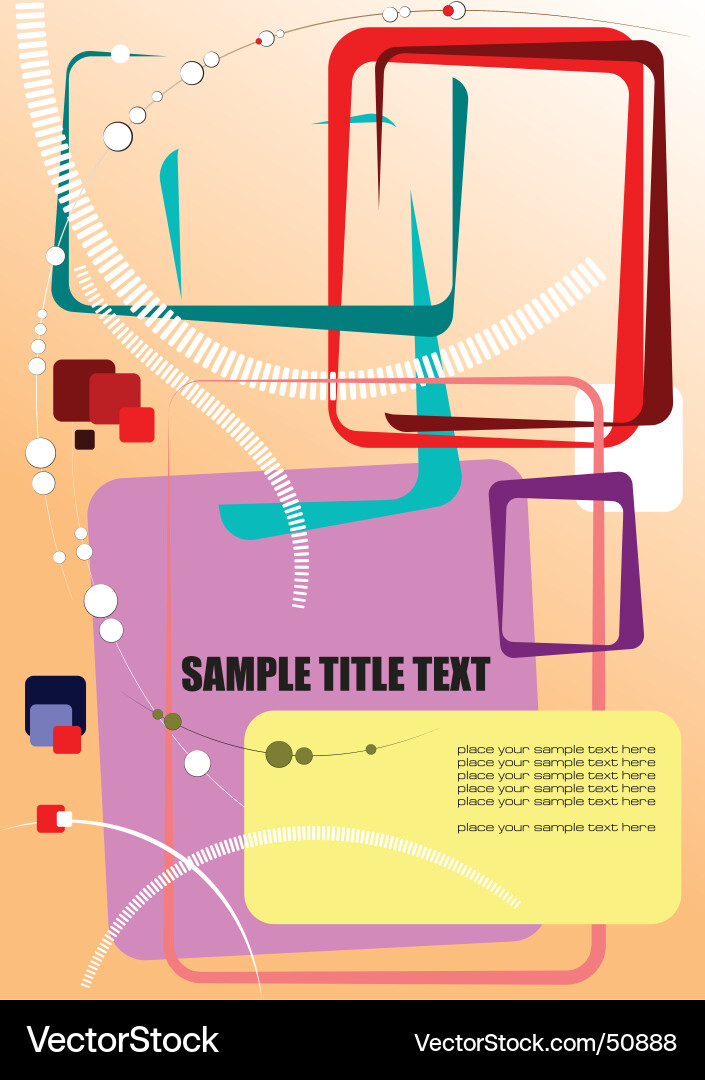 Abstract composition Vector Image